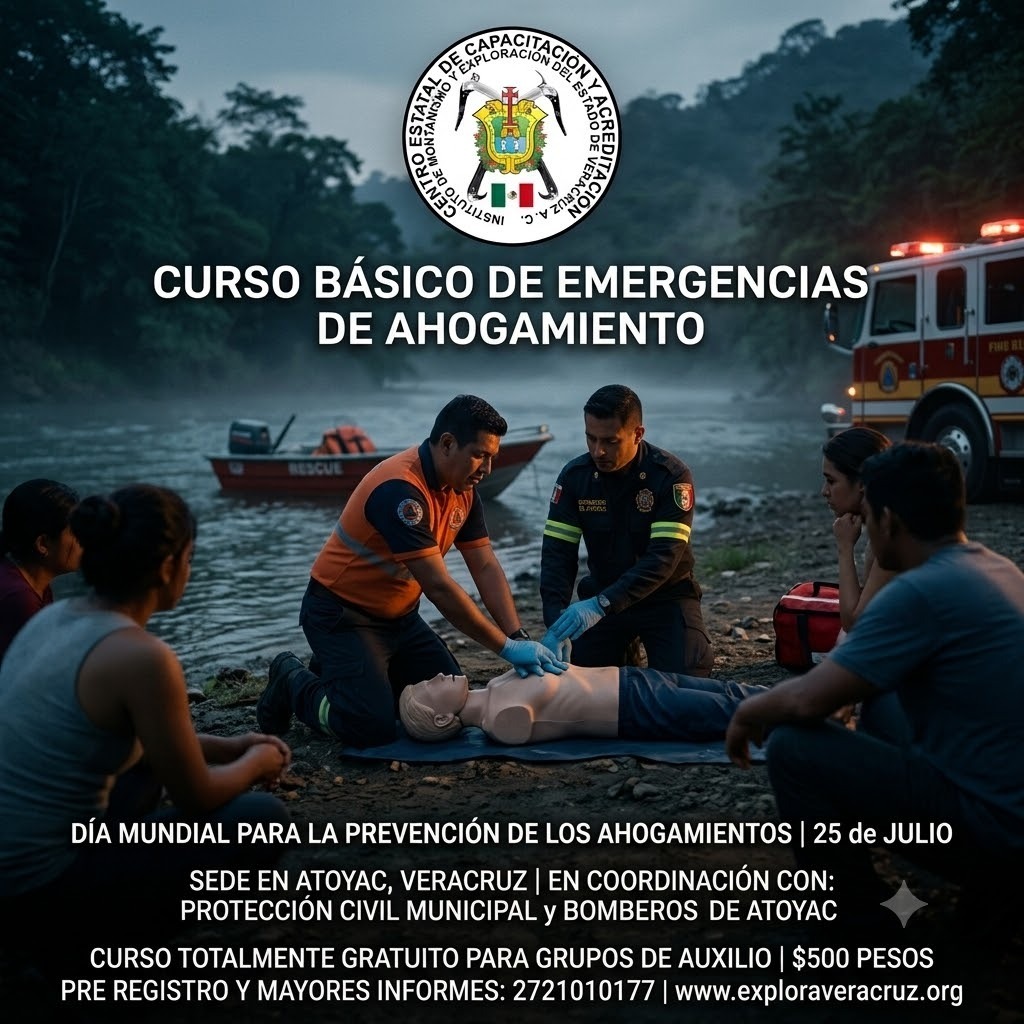 Preparan cursos para prevenir accidentes en ríos, cuevas y montañas