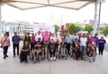 Entrega Daniela Griego implementos deportivos a Club de Paraatletismo