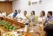 Titular de SEV se reúne con la dirigencia de la Sección 32 del SNTE