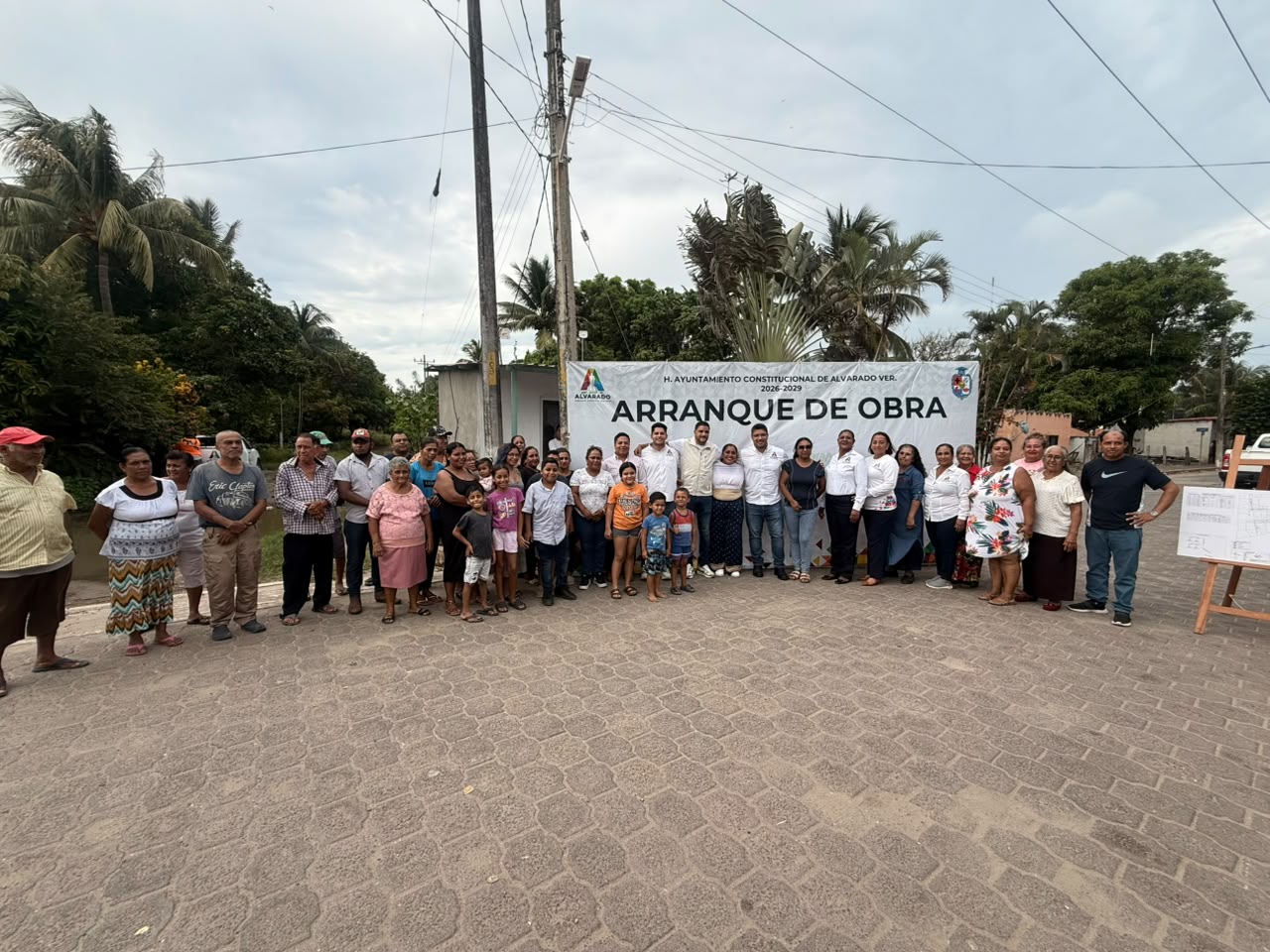 En Alvarado, arranca ampliación de red eléctrica frente a constantes apagones