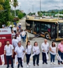 Inaugura Rocío Nahle servicio Totonaco con 40 autobuses en Poza Rica
